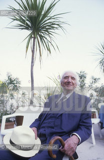 Venice Lido, Venice Film Festival 1987. Italian psychologist Cesare Musatti / Lido di Venezia, Mostra del Cinema di Venezia 1987. Lo psicologo Cesare Musatti - ©Marcello Mencarini/Rosebud2