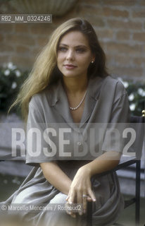 Venice Lido, Venice Film Festival 1988. Italian actress Ornella Muti / Lido di Venezia, Mostra del Cinema di Venezia 1988. Lattrice Ornella MUti - ©Marcello Mencarini/Rosebud2