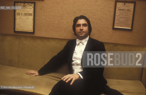 Milan, 1983. Italian conductor Riccardo Muti in the Scala Theater / Milano, 1983. Il direttore dorchestra Riccardo Muti nel Teatro alla Scala - ©Marcello Mencarini/Rosebud2