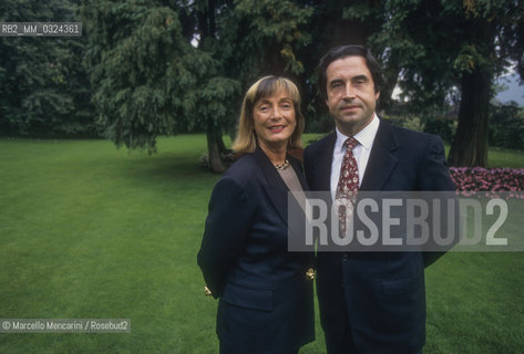 Music Conductor Riccardo Muti and his wife Cristina Mazzavillani Muti (1996) / Il direttore dorchestra Riccardo Muti con la moglie Cristina Mazzavillani Muti (1996) - ©Marcello Mencarini/Rosebud2