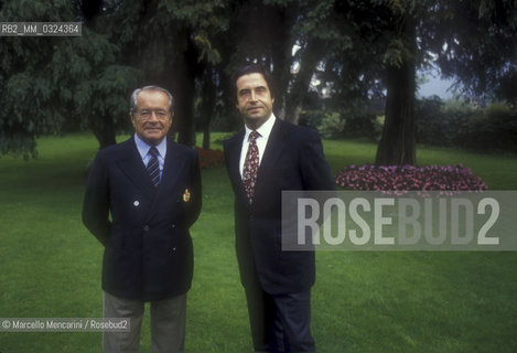 Italian businessman Guido Berlucchi and conductor Riccardo Muti (1996) / Lindustriale Guido Berlucchi e il direttore dorchestra Riccardo Muti (1996) - ©Marcello Mencarini/Rosebud2