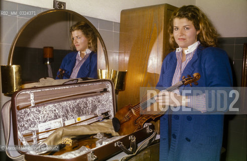 German violinist Anne-Sophie Mutter (about 1985) / La violinista Anne-Sophie Mutter (1985 circa) - ©Marcello Mencarini/Rosebud2