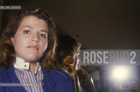 German violinist Anne-Sophie Mutter (about 1985) / La violinista Anne-Sophie Mutter (1985 circa) - ©Marcello Mencarini/Rosebud2