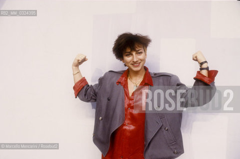 Italian rock singer-songwriter Gianna Nannini (about 1985) / La cantante Gianna Nannini (1985 circa) - ©Marcello Mencarini/Rosebud2