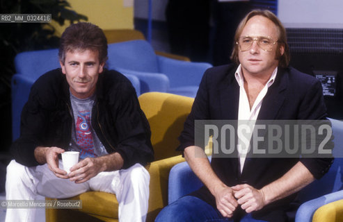 Singer-songwriter Graham Nash and guitarist Stephen Stills, about 1990 / Il cantautore Graham Nash e il chitarrista Stephen Stills, 1990 circa - ©Marcello Mencarini/Rosebud2