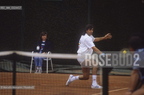 Rome, 1987. Romanian tennis player Ilie Nastase / Roma, 1987. Il tennista rumeno Ilie Nastase - ©Marcello Mencarini/Rosebud2