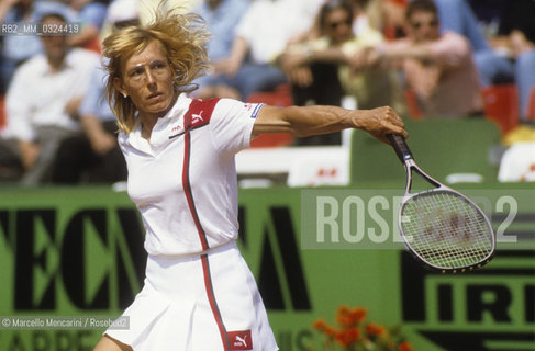 Rome, 1987. Tennis player Martina Navratilova / Roma, 1987. La tennista Martina Navratilova - ©Marcello Mencarini/Rosebud2