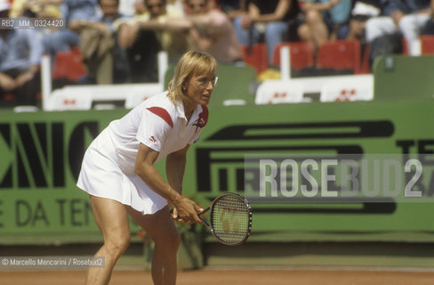 Rome, 1987. Tennis player Martina Navratilova / Roma, 1987. La tennista Martina Navratilova - ©Marcello Mencarini/Rosebud2