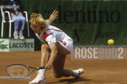 Rome, 1987. Tennis player Martina Navratilova / Roma, 1987. La tennista Martina Navratilova - ©Marcello Mencarini/Rosebud2