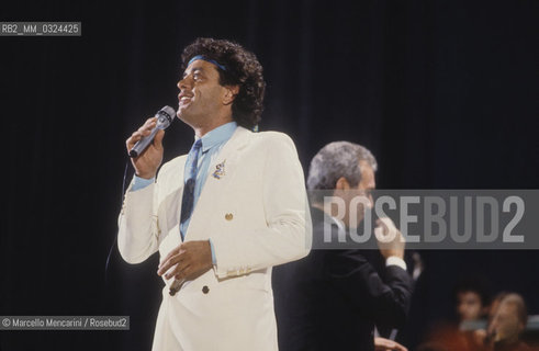 Italian pop singer Gianni Nazzaro, about 1985 / Il cantante Gianni Nazzaro, 1985 circa - ©Marcello Mencarini/Rosebud2