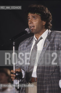 Italian pop singer Gianni Nazzaro, about 1985 / Il cantante Gianni Nazzaro, 1985 circa - ©Marcello Mencarini/Rosebud2