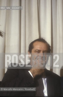 Rome, 1984. American actor Jack Nicholson / Roma, 1984. Lattore Jack Nicholson - ©Marcello Mencarini/Rosebud2