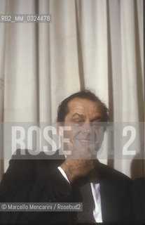 Rome, 1984. American actor Jack Nicholson / Roma, 1984. Lattore Jack Nicholson - ©Marcello Mencarini/Rosebud2