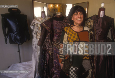 Rome, 1995. Italian costume designer Odette Nicoletti / Roma, 1995. La costumista Odette Nicoletti - ©Marcello Mencarini/Rosebud2