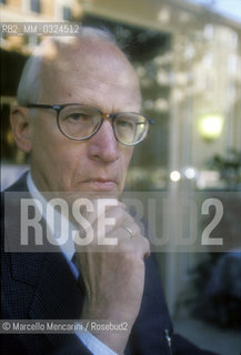 Rome, Excelsior Hotrel, 1994. German philosopher Ernst Nolte / Roma, Hotel Excelsior, 1994. Il filosofo tedesco Etrnst Nolte - ©Marcello Mencarini/Rosebud2