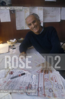 Venice, 1988. Italian composer Luigi Nono in his house / Venezia, 1988. Il compositore Luigi Nono nella sua casa - ©Marcello Mencarini/Rosebud2