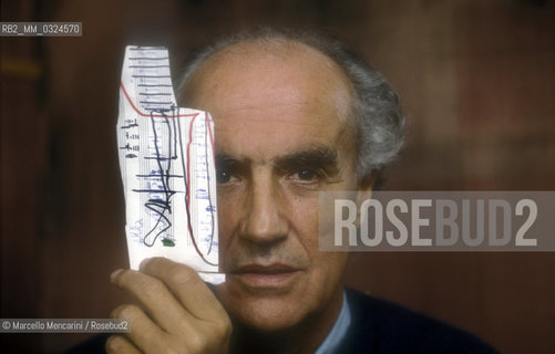 Venice, 1988. Italian composer Luigi Nono / Venezia, 1988. Il compositore Luigi Nono - ©Marcello Mencarini/Rosebud2