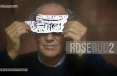 Venice, 1988. Italian composer Luigi Nono / Venezia, 1988. Il compositore Luigi Nono - ©Marcello Mencarini/Rosebud2