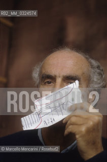 Venice, 1988. Italian composer Luigi Nono / Venezia, 1988. Il compositore Luigi Nono - ©Marcello Mencarini/Rosebud2