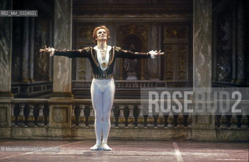 Russian ballet dancer Rudolph Nureyev performing (about 1985) / Il ballerino Rudolph Nureyev (1985 circa) mentre danza - ©Marcello Mencarini/Rosebud2