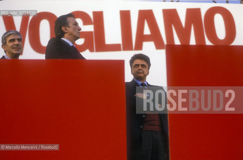 Rome, 1990. Secretary of Italian Communist Party Achille Occhetto / Roma,1990. Achille Occhetto, segretario del Partito Comunista Italiano (PCI) - ©Marcello Mencarini/Rosebud2