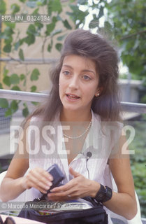 Venice Lido, Venice Film Festival 1984. French actress Pascale Ogier / Lido di Venezia, Mostra del Cinema di Venezia 1984. lattrice francese Pascale Ogier - ©Marcello Mencarini/Rosebud2