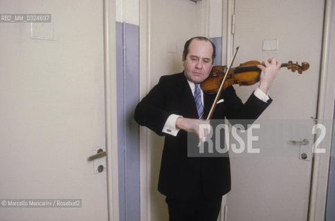 Rome, about 1980. Russian violinist Igor Oistrakh / Roma, 1980 circa. Il violinista Igor Oistrakh - ©Marcello Mencarini/Rosebud2