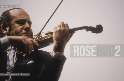 Rome, about 1980. Russian violinist Igor Oistrakh / Roma, 1980 circa. Il violinista Igor Oistrakh - ©Marcello Mencarini/Rosebud2