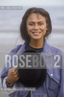 Venice Lido, Venice Film Festival 1988. Swedish actress Lena Olin, member of the jury Festival / Lido di Venezia, Mostra del Cinema di Venezia 1988. Lattrice svedese Lena Olin, membro della giuria - ©Marcello Mencarini/Rosebud2