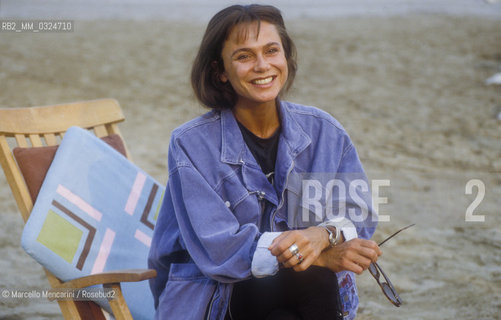 Venice Lido, Venice Film Festival 1988. Swedish actress Lena Olin, member of the jury Festival / Lido di Venezia, Mostra del Cinema di Venezia 1988. Lattrice svedese Lena Olin, membro della giuria - ©Marcello Mencarini/Rosebud2