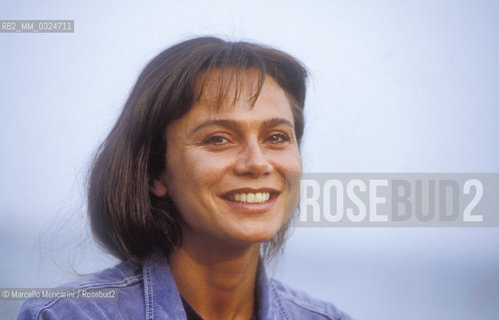 Venice Lido, Venice Film Festival 1988. Swedish actress Lena Olin, member of the jury Festival / Lido di Venezia, Mostra del Cinema di Venezia 1988. Lattrice svedese Lena Olin, membro della giuria - ©Marcello Mencarini/Rosebud2