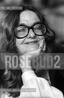 Italian poet Rossana Ombres (about 1980) / La poetessa Rossana Ombres (1980 circa) - ©Marcello Mencarini/Rosebud2