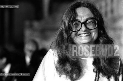 Italian poet Rossana Ombres (about 1980) / La poetessa Rossana Ombres (1980 circa) - ©Marcello Mencarini/Rosebud2