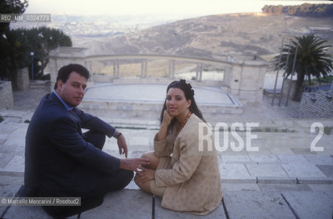 Jerusalem, 1991. Israeli conductor Daniel Oren and his wife Shulamith Orvieto / Gerusalemme, 1991. Il direttore dorchestra Daniel Oren e sua moglie Shulamith Orvieto - ©Marcello Mencarini/Rosebud2