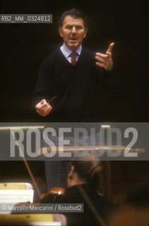 Italian conductor Agostino Orizio, 1990 / Il direttore dorchestra Agostino Orizio, 1990 - ©Marcello Mencarini/Rosebud2