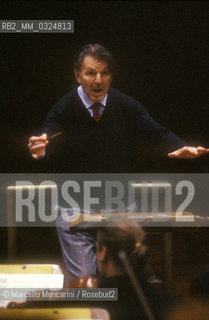 Italian conductor Agostino Orizio, 1990 / Il direttore dorchestra Agostino Orizio, 1990 - ©Marcello Mencarini/Rosebud2