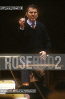 Italian conductor Agostino Orizio, 1990 / Il direttore dorchestra Agostino Orizio, 1990 - ©Marcello Mencarini/Rosebud2