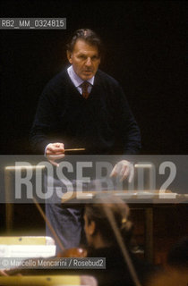 Italian conductor Agostino Orizio, 1990 / Il direttore dorchestra Agostino Orizio, 1990 - ©Marcello Mencarini/Rosebud2