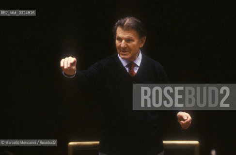 Italian conductor Agostino Orizio, 1990 / Il direttore dorchestra Agostino Orizio, 1990 - ©Marcello Mencarini/Rosebud2