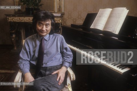 Japanese conductor Seiji Ozawa (1989) / Il direttore dorchestra giapponese Seiji Ozawa (1989) - ©Marcello Mencarini/Rosebud2