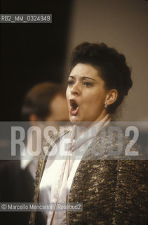 Italian operatic soprano Patrizia Pace, about 1985 / Il soprano patrizia Pace, 1985 circa - ©Marcello Mencarini/Rosebud2