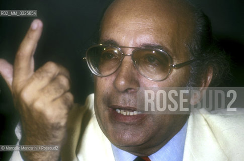 Italian journalist Gino Pallotta, about 1985 / Il giornalista Gino Pallotta, 1985 circa - ©Marcello Mencarini/Rosebud2