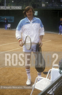 Rome, 1987. Italian tennis player Adriano Panatta / Roma, 1987. Il tennista Adriano Panatta - ©Marcello Mencarini/Rosebud2