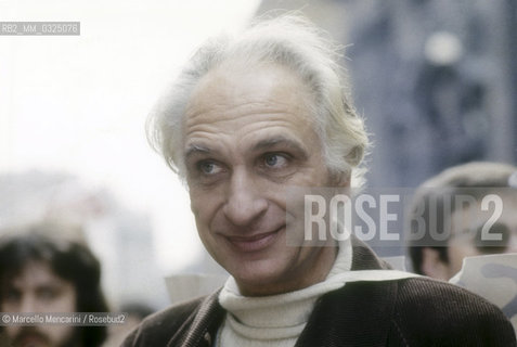 Rome, about 1980. Italian politician Marco Pannella during a demonstration / Roma, 1980 circa. Il politico Marco Pannella durante una manifestazione - ©Marcello Mencarini/Rosebud2