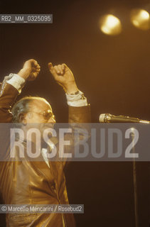 Italian singer-songwriter Gino Paoli performing (about 1985) / Il cantante Gino paoli in concerto (1985 circa) - ©Marcello Mencarini/Rosebud2