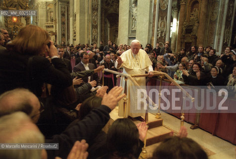 Vatican City, about 1999. Pope John Paul II in St. Peters Basilica / Città del Vaticano, Basilica di San Pietro,1999 circa. Papa Giovanni Paolo II - ©Marcello Mencarini/Rosebud2