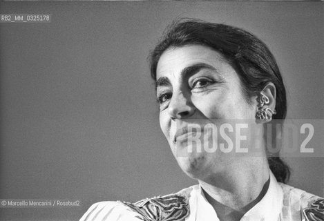 Cannes Film Festival 1983. Greek actress Irene Papas, in competition with the movie Erendira directed by Ruy Guerra / Festival del Cinema di Cannes 1983. Lattrice Irene Papas, in concorso con il film Erendira, diretto da Ruy Guerra - ©Marcello Mencarini/Rosebud2