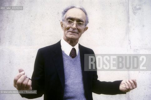 Rome, 1980. Italian latinist Ettore Paratore / Roma, 1980. Il latinista Ettore Paratore - ©Marcello Mencarini/Rosebud2