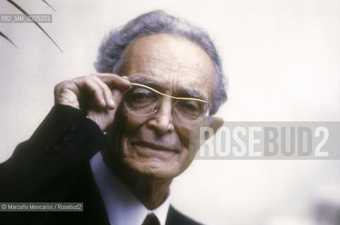 Rome, 1980. Italian latinist Ettore Paratore / Roma, 1980. Il latinista Ettore Paratore - ©Marcello Mencarini/Rosebud2