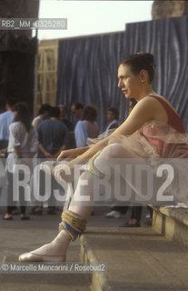 Rome, Baths of Caracalla, 1984. Ballet dancer Margherita Parrilla during a rehearsal / Roma, Terme di Caracalla, 1984. La ballerina Margherita Parrilla durante una prova - ©Marcello Mencarini/Rosebud2